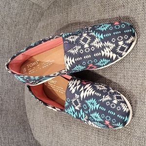 TOMS Classic Canvas Aztec Print